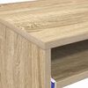 vidaXL Tisch mit Regal Sonoma Eiche 77,5 x 43 x 79 cm Holzwerkstoff