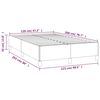 vidaXL Bettgestell ohne Matratze Creme 120x200 cm Stoff