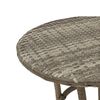 vidaXL 3-tlg. Bistro-Set mit Kissen Grau Poly Rattan