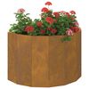 vidaXL Pflanzk&uuml;bel Rostig 60 x 30 x 35 cm Wetterfeststahl