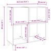 vidaXL Plattenschrank Sonoma-Eiche 84,5x38x89 cm Holzwerkstoff