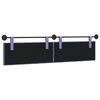 vidaXL H&auml;ngevorderseite Wandmontiert Jeans blau 210 x 55 x 7 cm Stoff