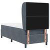 vidaXL Boxspringbett mit Matratze Dunkelgrau 200 x 80 cm Polyester