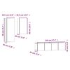 vidaXL 4-tlg. TV-Schrank-Set Grau Sonoma Holzwerkstoff