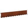 vidaXL Raseneinfassung 10 pcs 102 x 15 x 4 cm Stahl Rostig