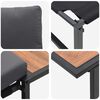 vidaXL Garten-Sofa-Set 2 pcs Anthrazit Stahl