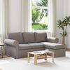 vidaXL Sofa Taupe Gesamtabmessungen: 195 x 138 x 80 cm (B x T x H)