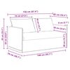 vidaXL Sofa Set 2 pcs Hellgrau 196 x 82 x 85 cm Stoff