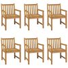 vidaXL 7-teiliges Garten-Ess-Set 200 x 100 cm Massivholz Teak