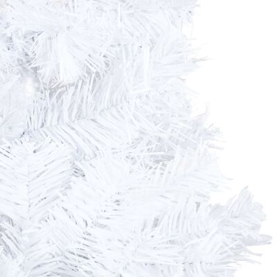vidaXL Künstlicher Weihnachtsbaum mit Dicken Zweigen Weiß 180 cm PVC