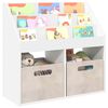vidaXL Kinderregal mit Speicher Wei&szlig; 72,5 x 29,5 x 69 cm Holzwerkstoff