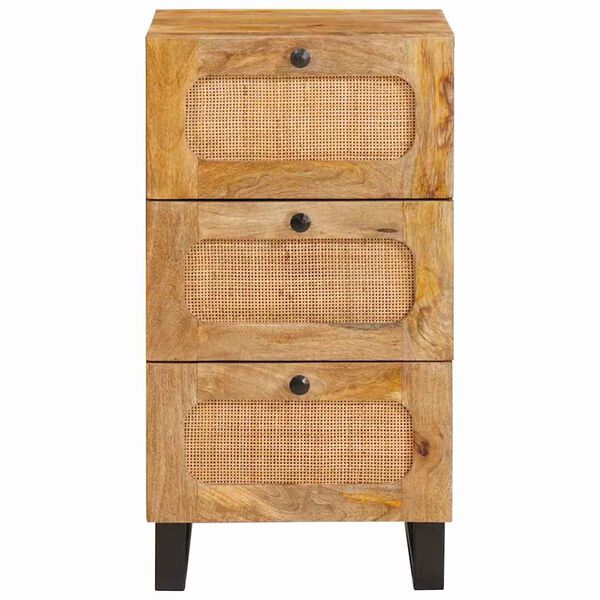 vidaXL Sideboard mit Schubladen Braun 40 x 33 x 75 cm Massivholz Mango