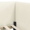 vidaXL Eckbettgestell mit Kopfteil Creme 80 cm x 200 cm Samt