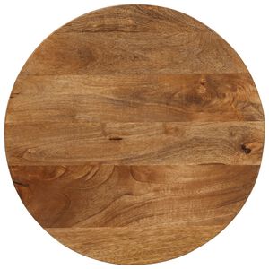 vidaXL Tischplatte &Oslash; 50x3,8 cm Rund Massivholz Mango