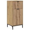 vidaXL Badezimmerm&ouml;bel-Set mit T&uuml;r Artisan-Eiche Holzwerkstoff, Metall