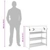 vidaXL Schuhschrank mit Abdeckung Grau 79 x 40 x 80 cm Stoff