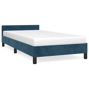 vidaXL Bettgestell ohne Matratze Dunkelblau 80x200 cm Samt