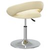 vidaXL Esszimmerst&uuml;hle 4 Stk. Drehbar Creme Kunstleder