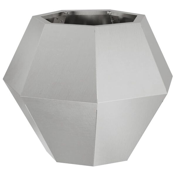 vidaXL Pflanzk&uuml;bel Silber 50 x 50 x 40 cm Edelstahl