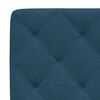 vidaXL Bettgestell mit LED ohne Matratze Blau 140x190 cm Samt