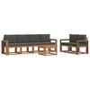 vidaXL Outdoor-Sofagarnitur 7 stk. Natur und Anthrazit