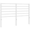 vidaXL Ersatz-Kopfteil Metall Wei&szlig; 160 cm