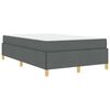 vidaXL Bettrahmen mit Matratze Dunkelgrau 120 x 200 cm Stoff