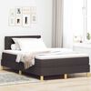 vidaXL Boxspringbett mit Matratze Dunkelbraun 120 x 190 cm Stoff