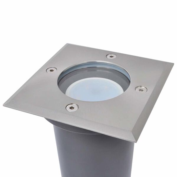 vidaXL LED-Bodeneinbaustrahler 3 Stk. Outdoor Quadratisch