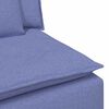 vidaXL Modulares Sofa Endmodul mit Armlehne Kissen Jeansblau 100 cm