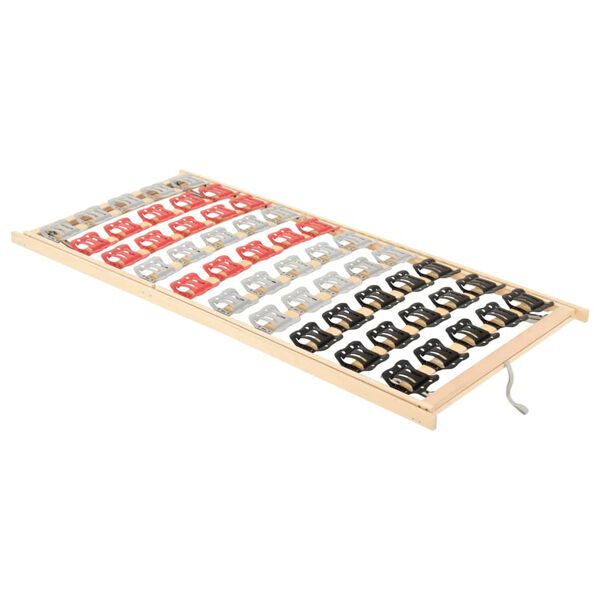 vidaXL Lattenrost 12 Latten Verstellbares Kopf- und Fußteil 80x200 cm