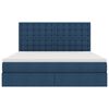 vidaXL Aufbewahrungsbett mit Matratze Blau 180 x 200 cm Polyester
