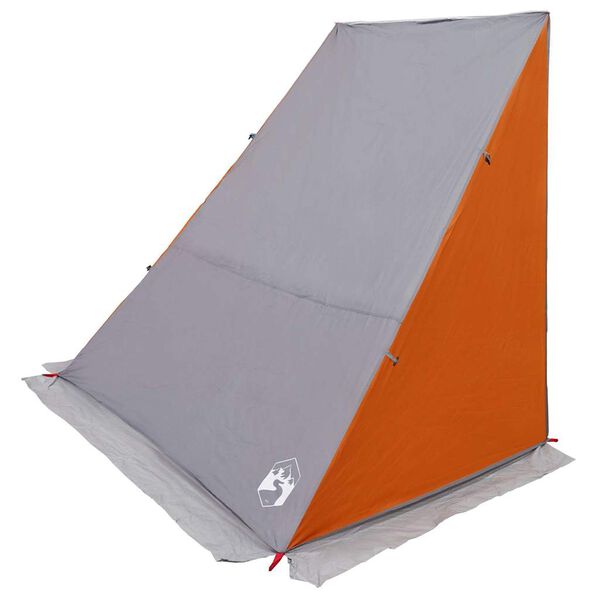 vidaXL Heckklappenzelt Grau und Orange 190 x 150 x 185 cm Taft
