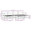 vidaXL 7-tlg. Garten-Lounge-Set Massivholz Kiefer