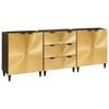 vidaXL Sideboard Set 3 stk. 180 x 33 x 75 cm Massivholz Mango