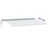 vidaXL Markise Automatisch mit LED Anthrazit & Wei&szlig; 600x350 cm