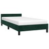 vidaXL Bettgestell ohne Matratze Dunkelgr&uuml;n 90x200 cm Samt