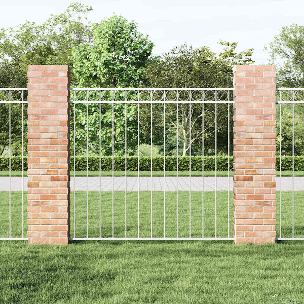 vidaXL Zaunelement Assen Wei&szlig; 170 x 120 cm Stahl