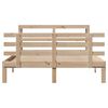 vidaXL Bettgestell mit Kopfteil ohne Matratze 135x190 cm