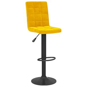 vidaXL Barhocker Senfgelb Samt