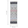 vidaXL Teppich Rosa und Aquamarin 80x300 cm Baumwolle