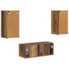 vidaXL TV-Schrankset Wandmontiert 2 pcs Altholz Holzwerkstoff