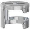 vidaXL Zapfenschloss-Muttern 2 pcs Silber 12 x 10 mm Stahl