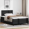 vidaXL Boxspringbett mit Matratze Schwarz 120 x 190 cm Kunstleder