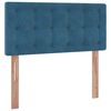 vidaXL Ottoman-Bett mit Matratze Dunkelblau 80x200 cm Samt
