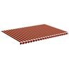 vidaXL Ersatzstoff f&uuml;r Markise Orange und Braun 500x350 cm Polyester