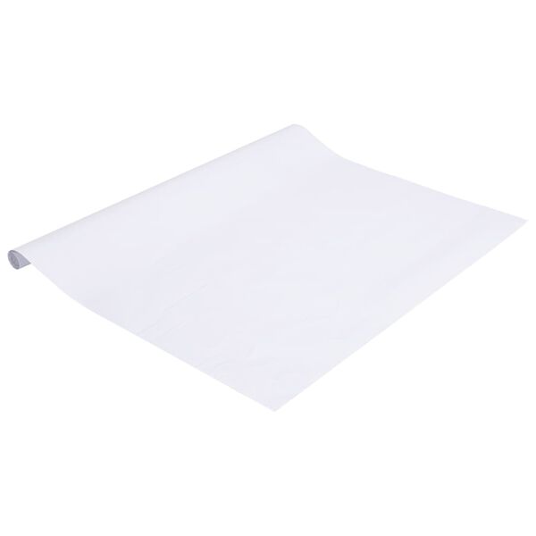 vidaXL Fensterfolie Milchwei&szlig; 90x500 cm PVC