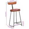 vidaXL Barhocker 2 Stk. 49x43x88 cm Mango Massivholz