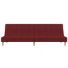 vidaXL Schlafsofa 2-Sitzer mit Fu&szlig;hocker Weinrot Stoff