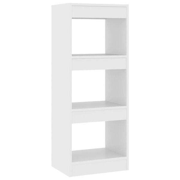 vidaXL B&uuml;cherregal/Raumteiler Wei&szlig; 40x30x103 cm Holzwerkstoff